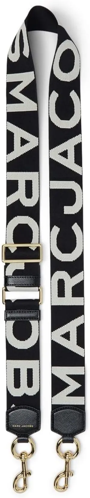 Marc Jacobs The Logo Webbing Strap Black/White One Size