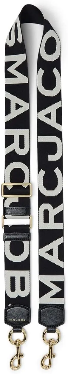 Marc Jacobs The Logo Webbing Strap Black/White One Size
