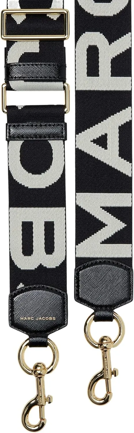 Marc Jacobs The Logo Webbing Strap Black/White One Size