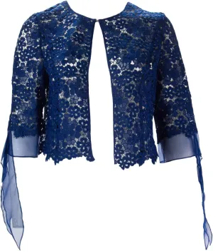 MARINA RINALDI Women's Fabiana Lace Bolero Jacket
