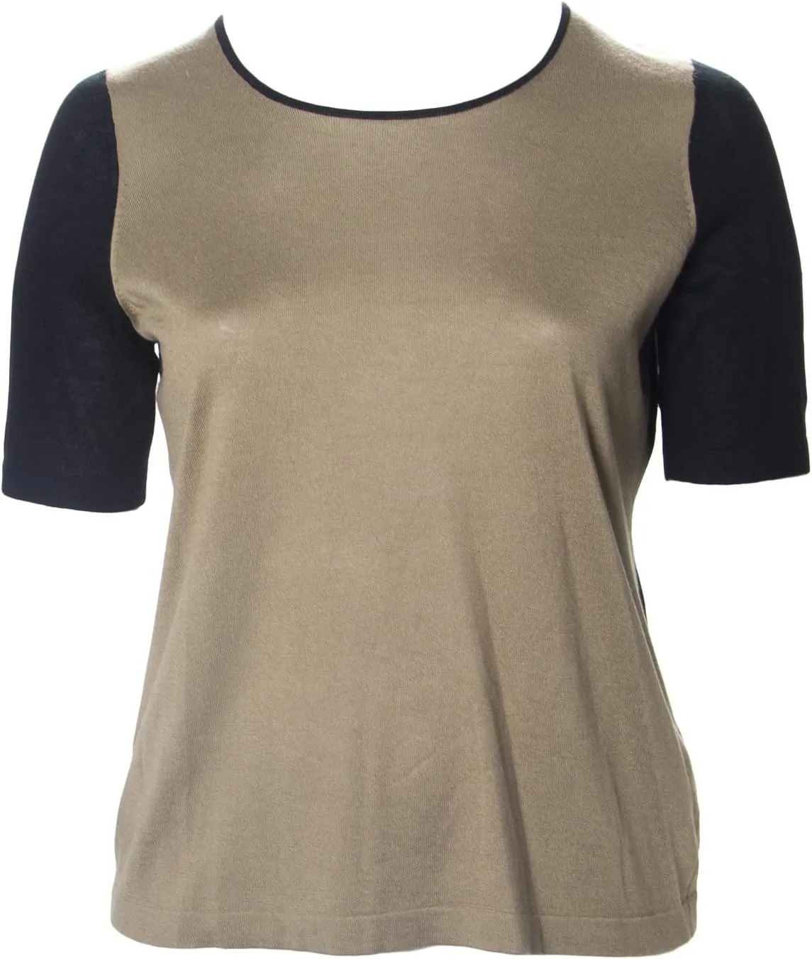 Marina Rinaldi Women's USA Silk 2-Piece Sweater Set, Brown