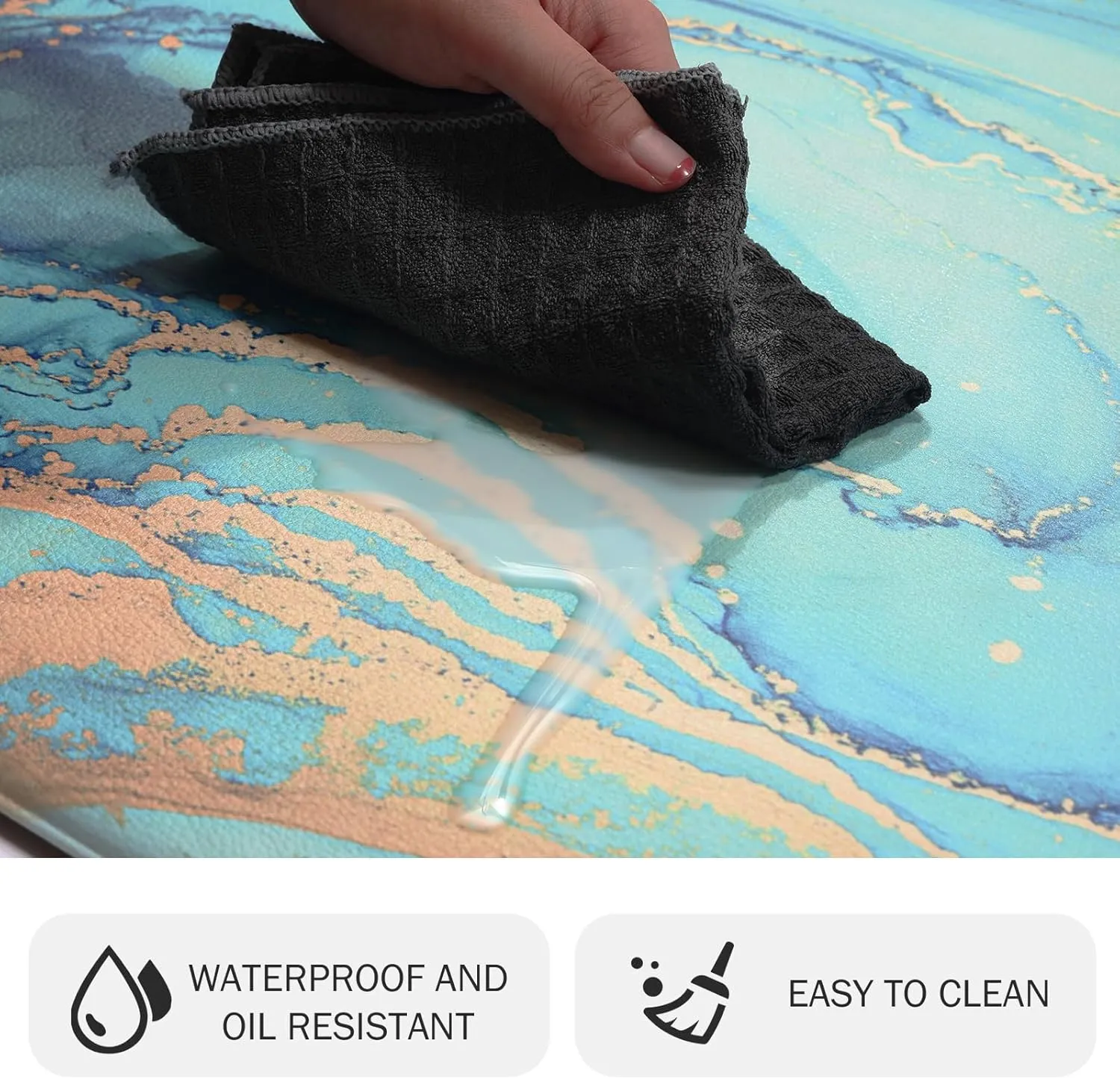 MAYHMYO Kitchen Floor Mat Abstract Art Modern Anti Fatigue Kitchen Rugs Non Skid Waterproof Kitchen Runner Rug Kitchen Rugs and Mats Memory Foam Kitchen Mats for Floor Laundry Office