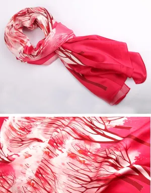 MEISEE 100% Mulberry Silk Long Scarf for Women Large Oblong Sunscreen Shawls Wraps Neck Headscarf Hair Wraps with Gift Packed (Houndstooth)