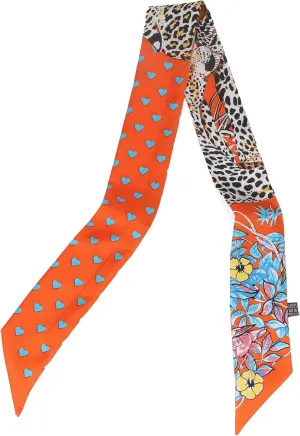 MEISEE Mulberry silk Scarf hair ribbons for hair handbag scarf Tie Bundle Scarf Neckerchief Head Scarf for women 2"*35"