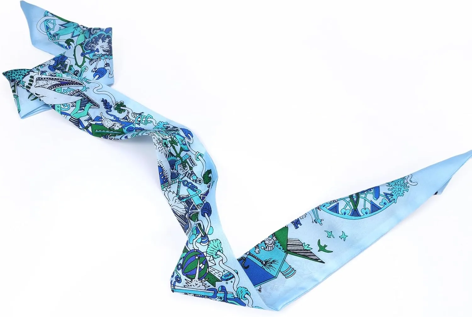 MEISEE Mulberry silk Scarf hair ribbons for hair handbag scarf Tie Bundle Scarf Neckerchief Head Scarf for women 2"*35"