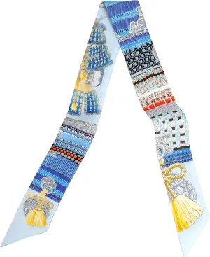MEISEE Mulberry silk Scarf hair ribbons for hair handbag scarf Tie Bundle Scarf Neckerchief Head Scarf for women 2"*35"