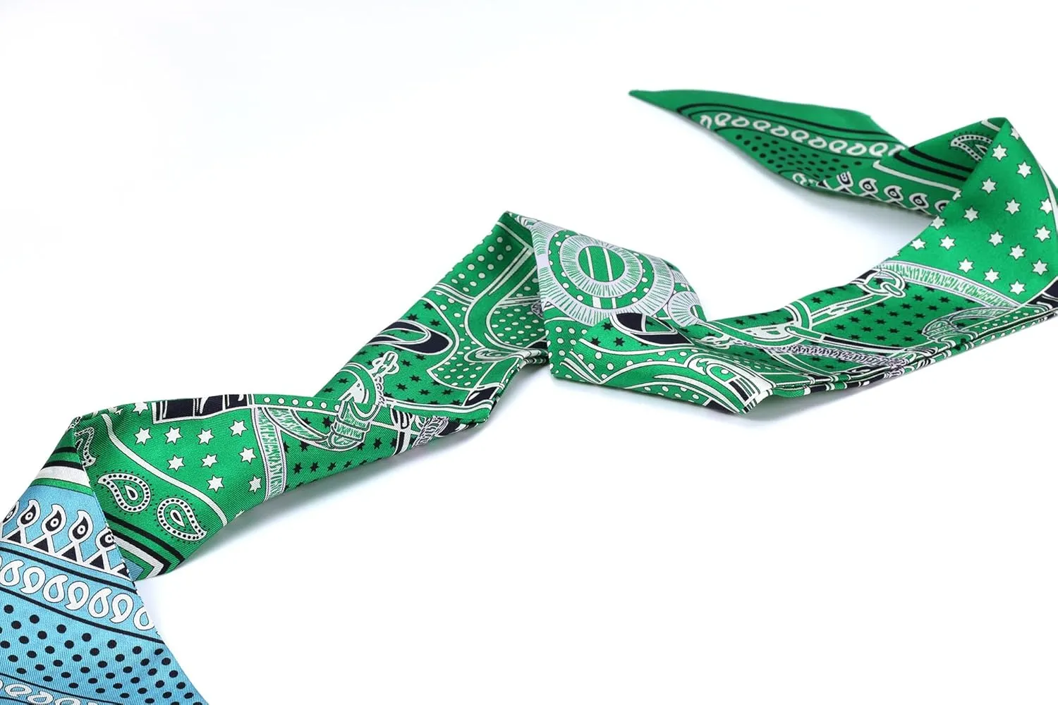 MEISEE Mulberry silk Scarf hair ribbons for hair handbag scarf Tie Bundle Scarf Neckerchief Head Scarf for women 2"*35"