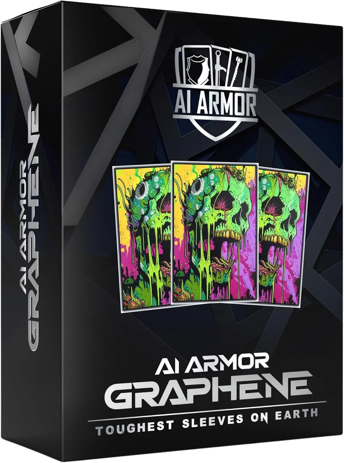 (Melting Skull) - 105ct Textured Matte TCG/MTG Art Sleeves by Ai Armor (Graphene)