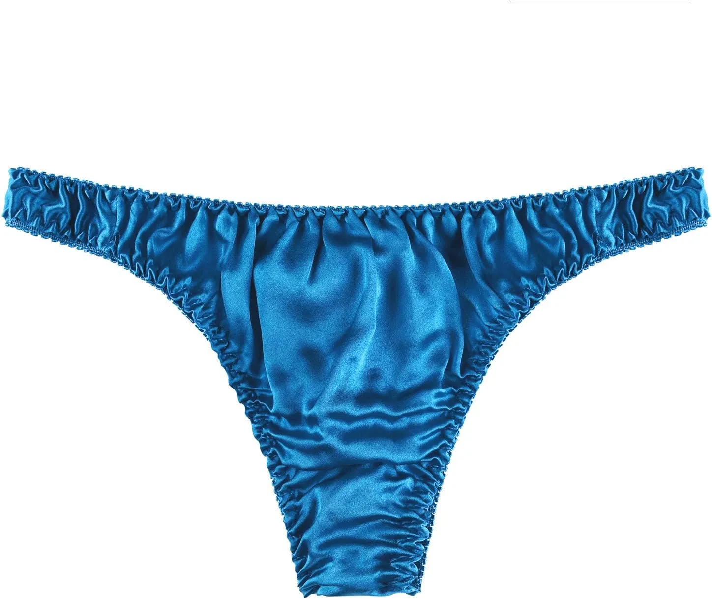 Men's 3Pairs Pure Silk Briefs String Panties Soft Pouch Smooth Healthy Basic Bikini Breathable Underwear