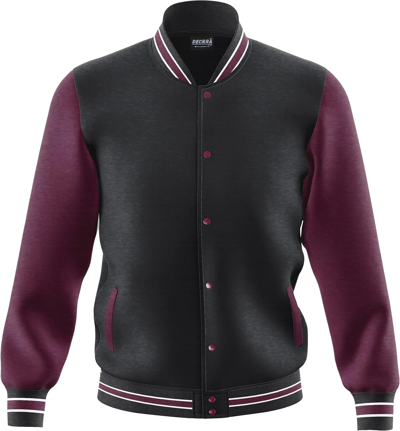 Men's Fashion Varsity Jacket Casual Regular Fit Letterman Baseball Bomber Jackets Fleece