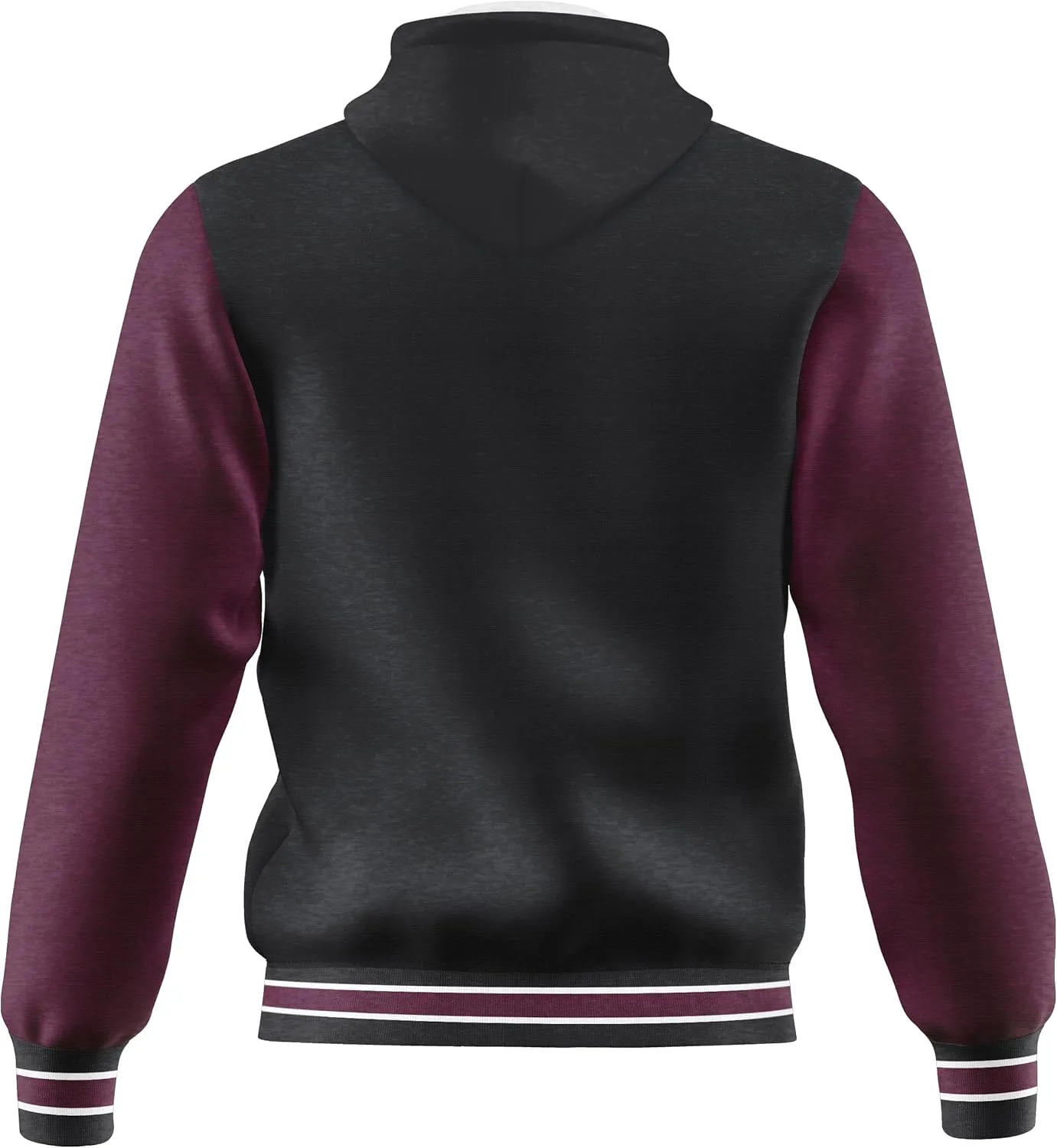 Men's Fashion Varsity Jacket Casual Regular Fit Letterman Baseball Bomber Jackets Fleece