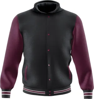 Men's Fashion Varsity Jacket Casual Regular Fit Letterman Baseball Bomber Jackets Fleece