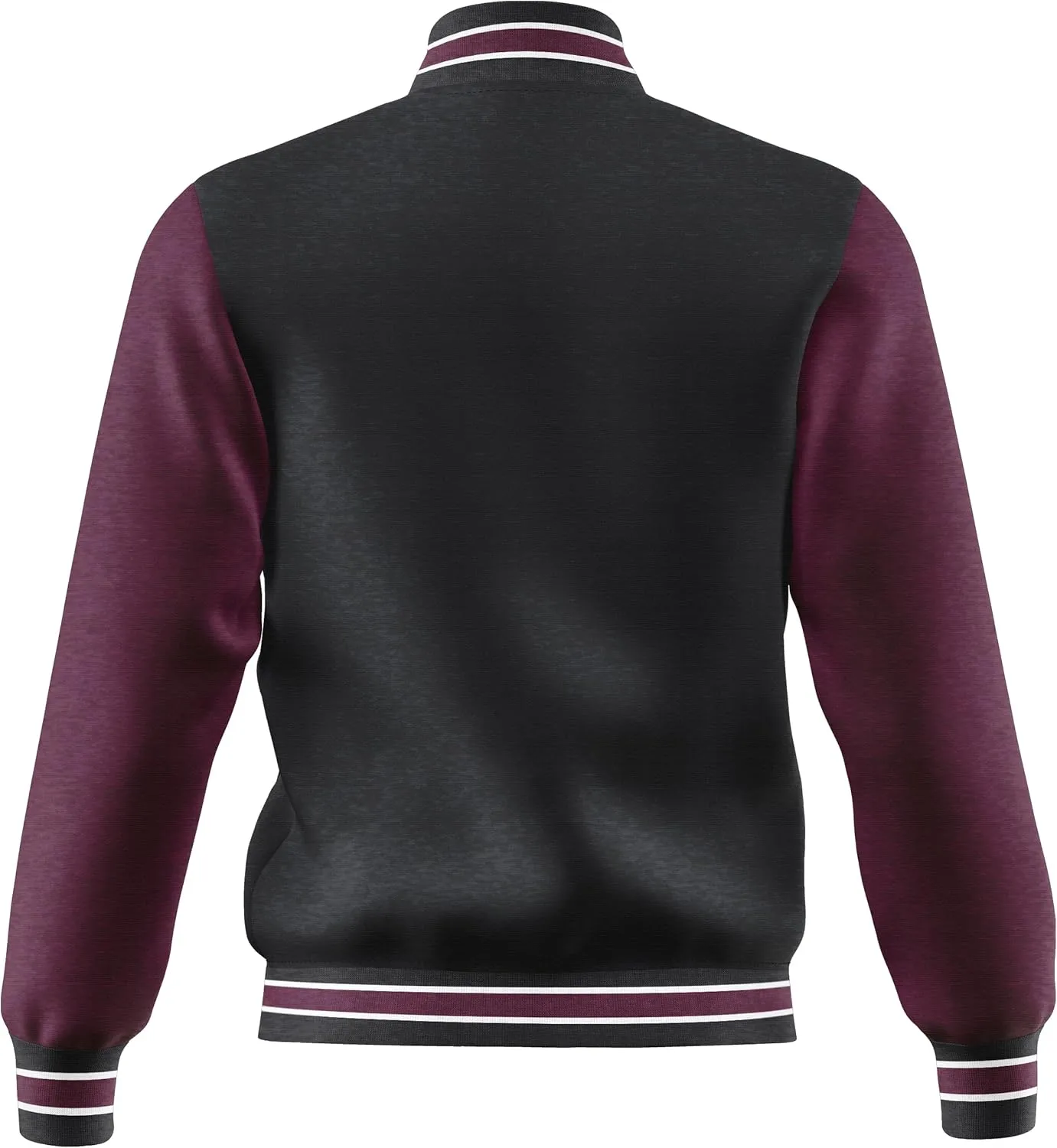 Men's Fashion Varsity Jacket Casual Regular Fit Letterman Baseball Bomber Jackets Fleece