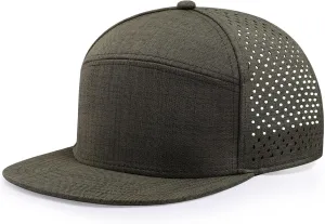 Men's Oversize XXL Flat Brim Baseball Cap Adjustable Performance Snapback Hat Laser Perforated Cap Plus Size for Big Head
