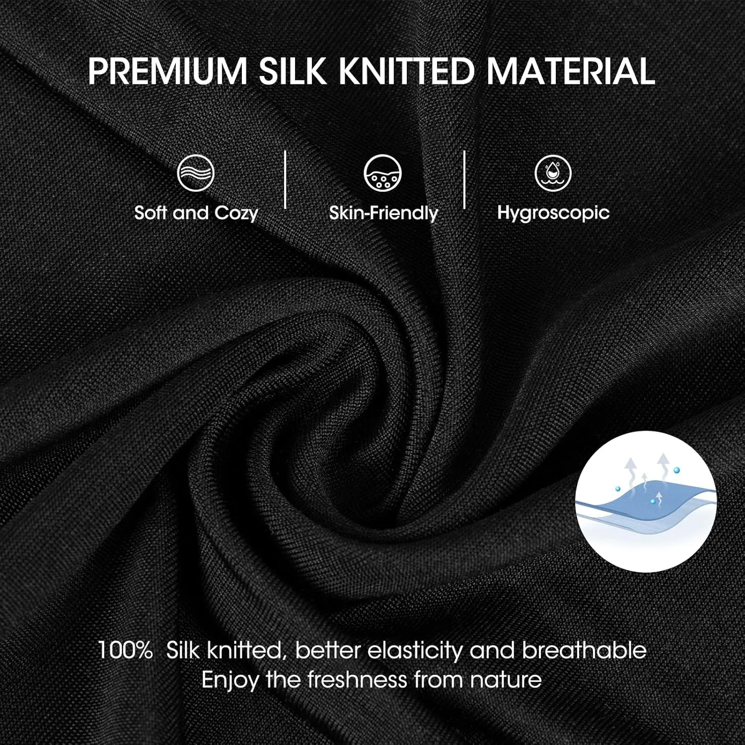 Men's Silk Tank Tops Sleeveless Pure Silk Undershirt Super Absorbent and Breathable