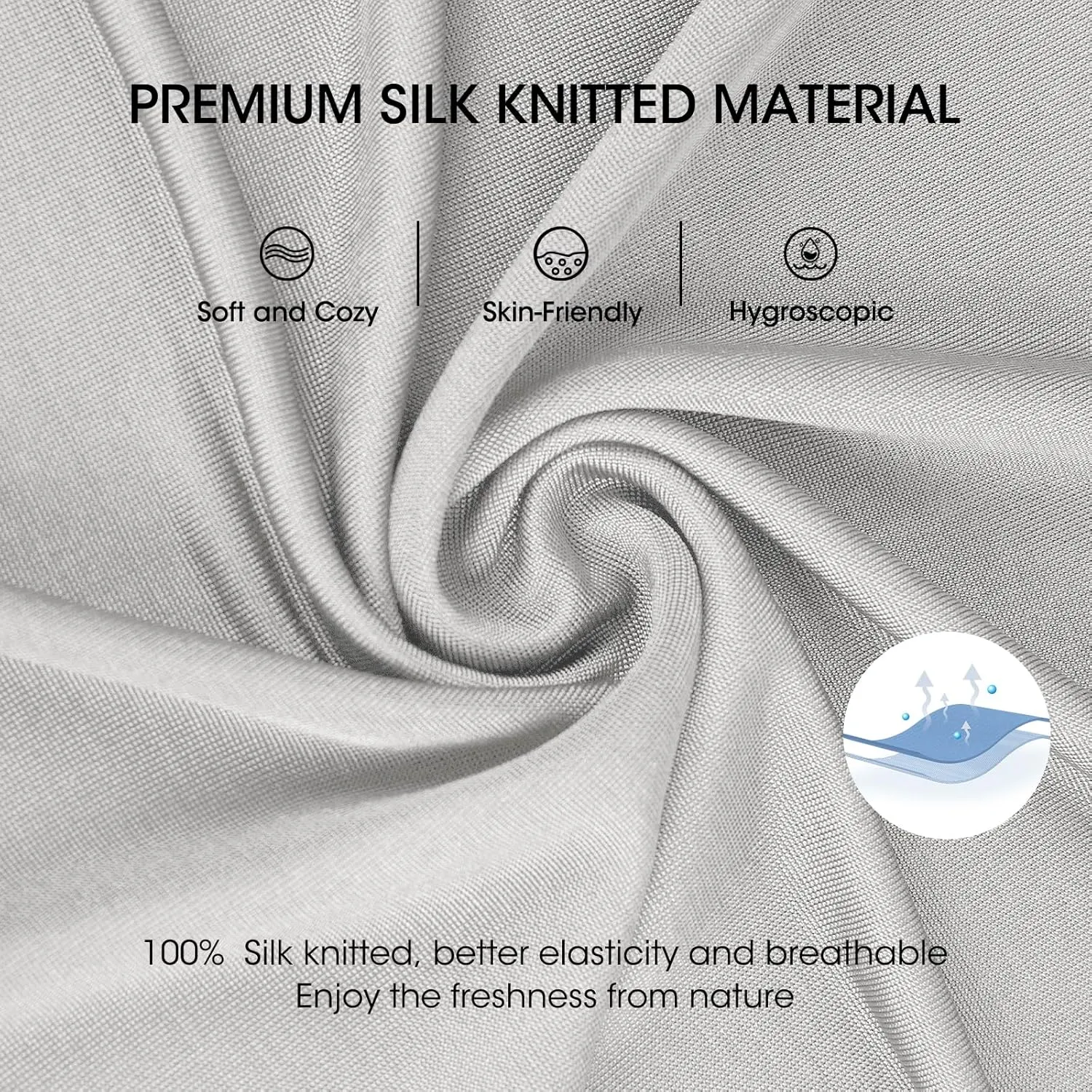 Men's Silk Tank Tops Sleeveless Pure Silk Undershirt Super Absorbent and Breathable