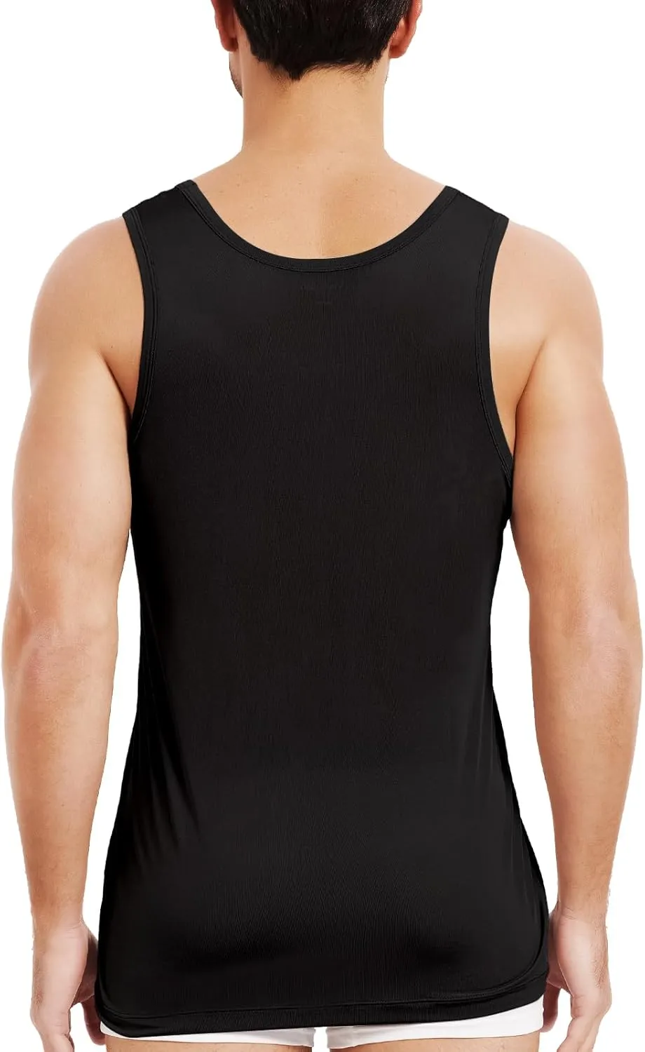 Men's Silk Tank Tops Sleeveless Pure Silk Undershirt Super Absorbent and Breathable