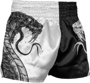 Men's Snake Skin Muay Thai Boxing Shorts Gold Viper Sports Trunks