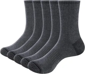 Mens Socks For Men, Moisture Wicking Anti Smell Cotton Casual Everyday Work Workout Training Athletic Crew Socks