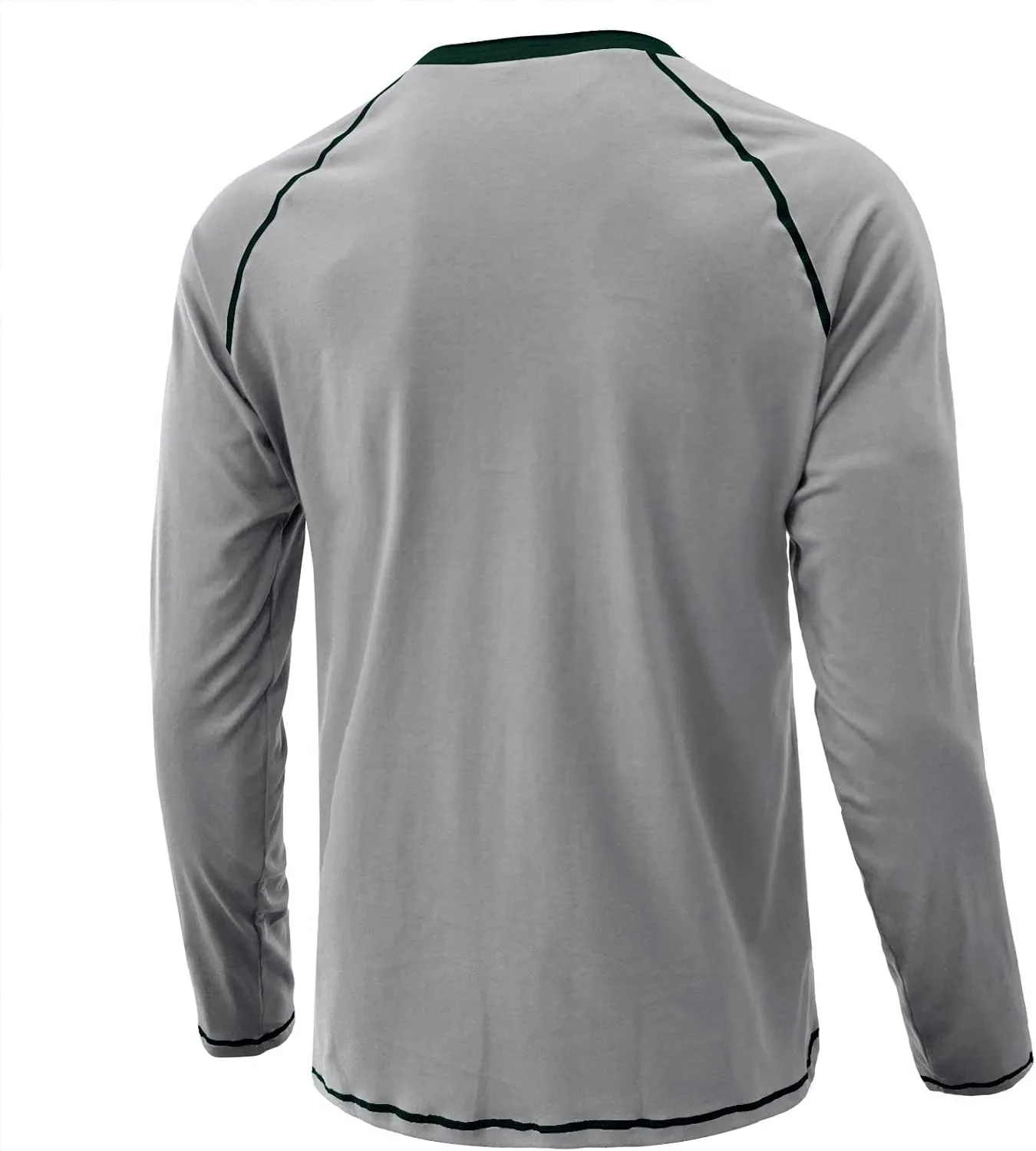Men's Summer Shirts Long Sleeve Button Pocket Henry Collar Breathable Athletic Summer Comfy Fashion Trendy T-Shirts