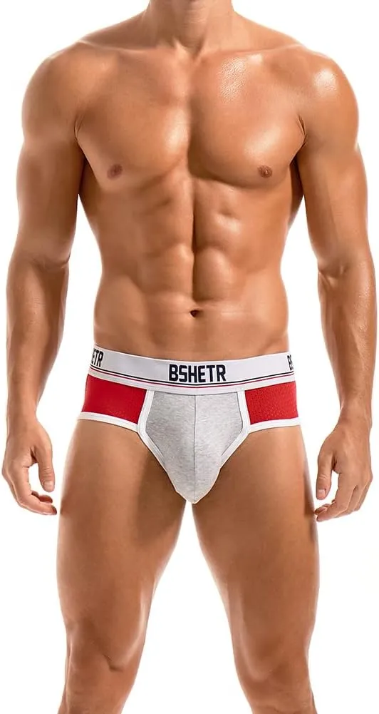 Men's Underwear Briefs 5-Pack Cotton Low Rise Multi Color Soft Underpant