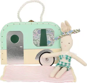 Meri Meri Caravan Bunny Mini Suitcase Doll (Pack of 1)