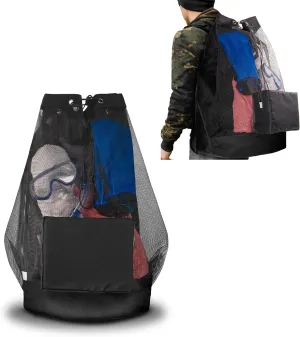 Mesh Scuba Diving Bag - XL Dive Backpack for Scuba and Snorkeling Diving Gear - Water Sports and Swimming Equipment Carrier - Waterproof Phone Bag Included