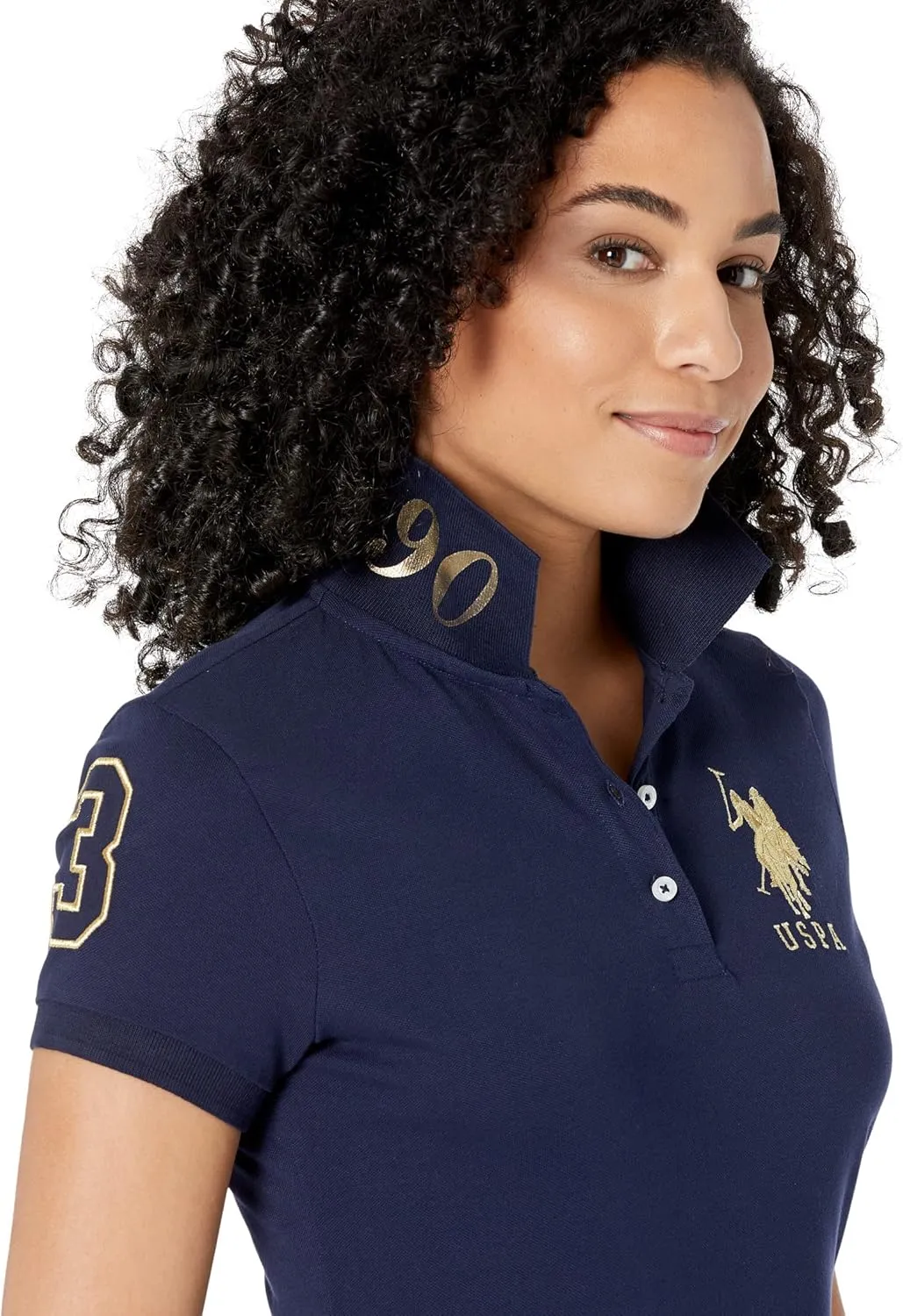 Metallic Print Polo by U.S. Polo Assn.