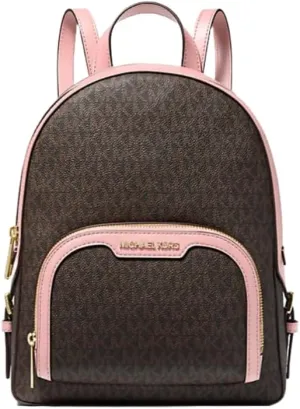 Michael Michael Kors Jaycee Medium Logo Backpack Powder Blush