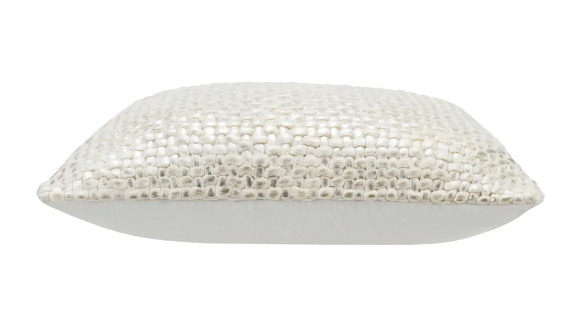 Mika Gold & Silver Foil Accent Pillow