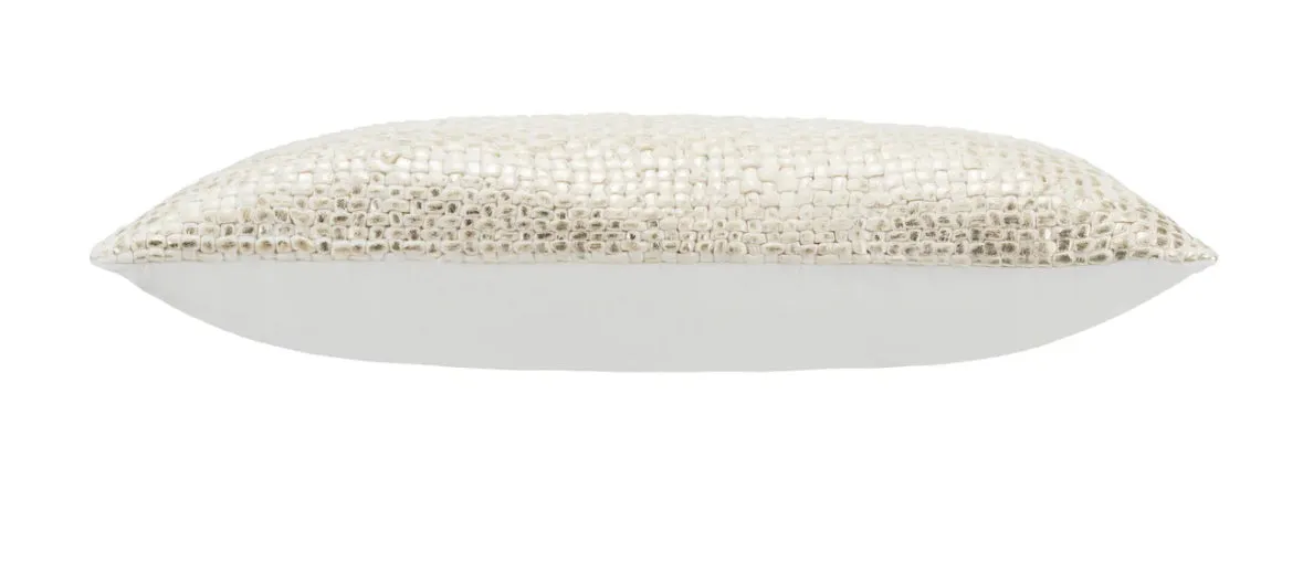 Mika Gold & Silver Foil Accent Pillow