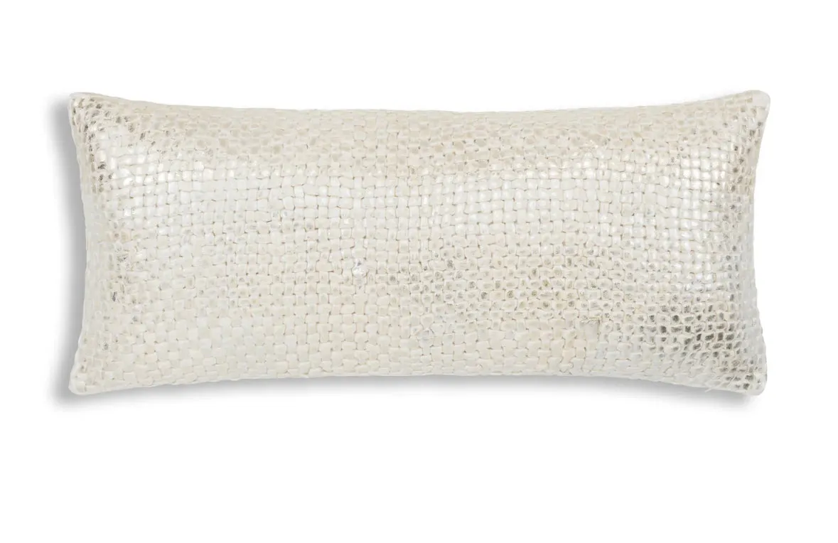 Mika Gold & Silver Foil Accent Pillow