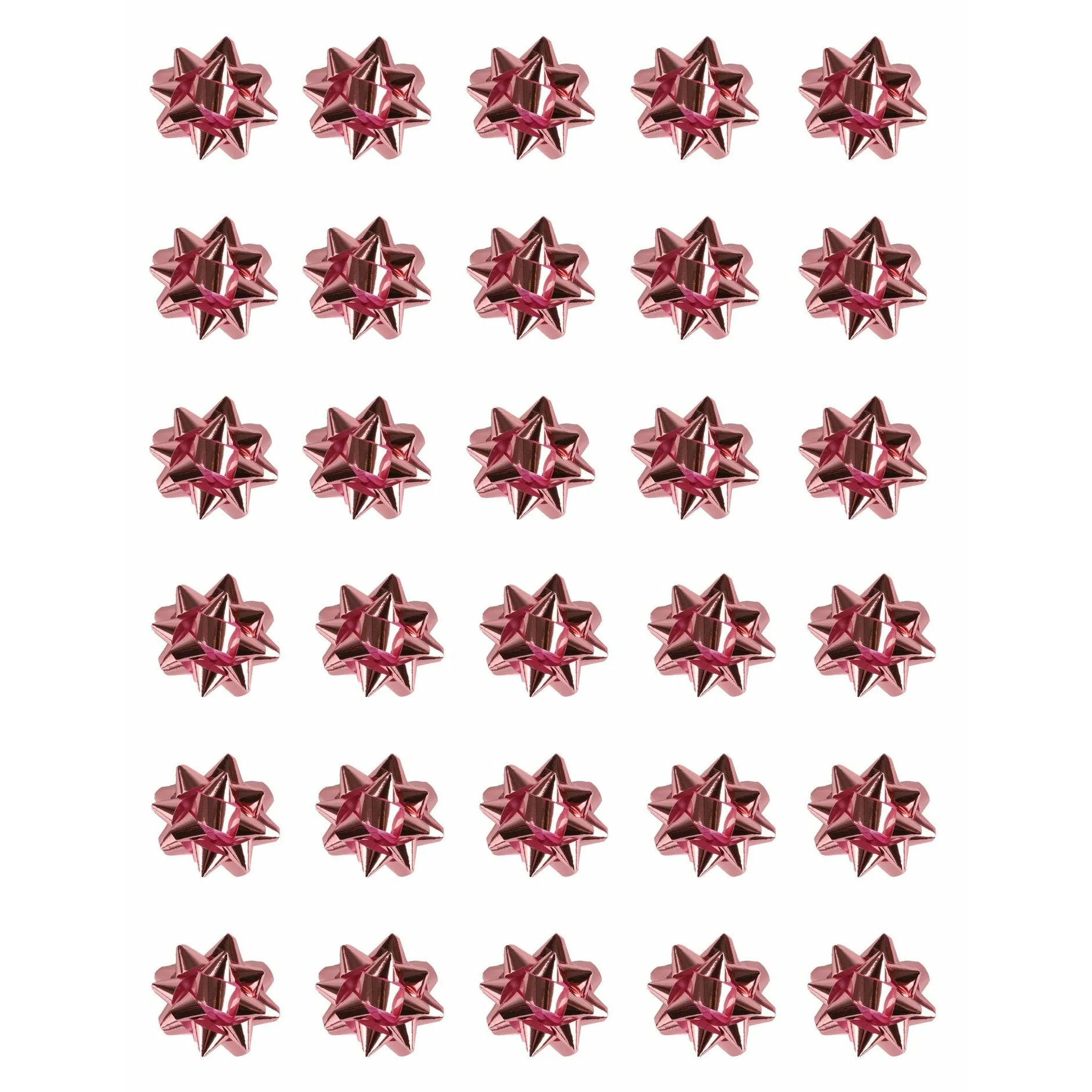 Mini Foil Bows Pink Pack 30