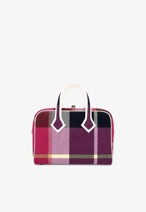 Mini Victoria III Fourre-Tout in Nata, Black, Framboise and Blue Marine Canvas with Palladium Hardware