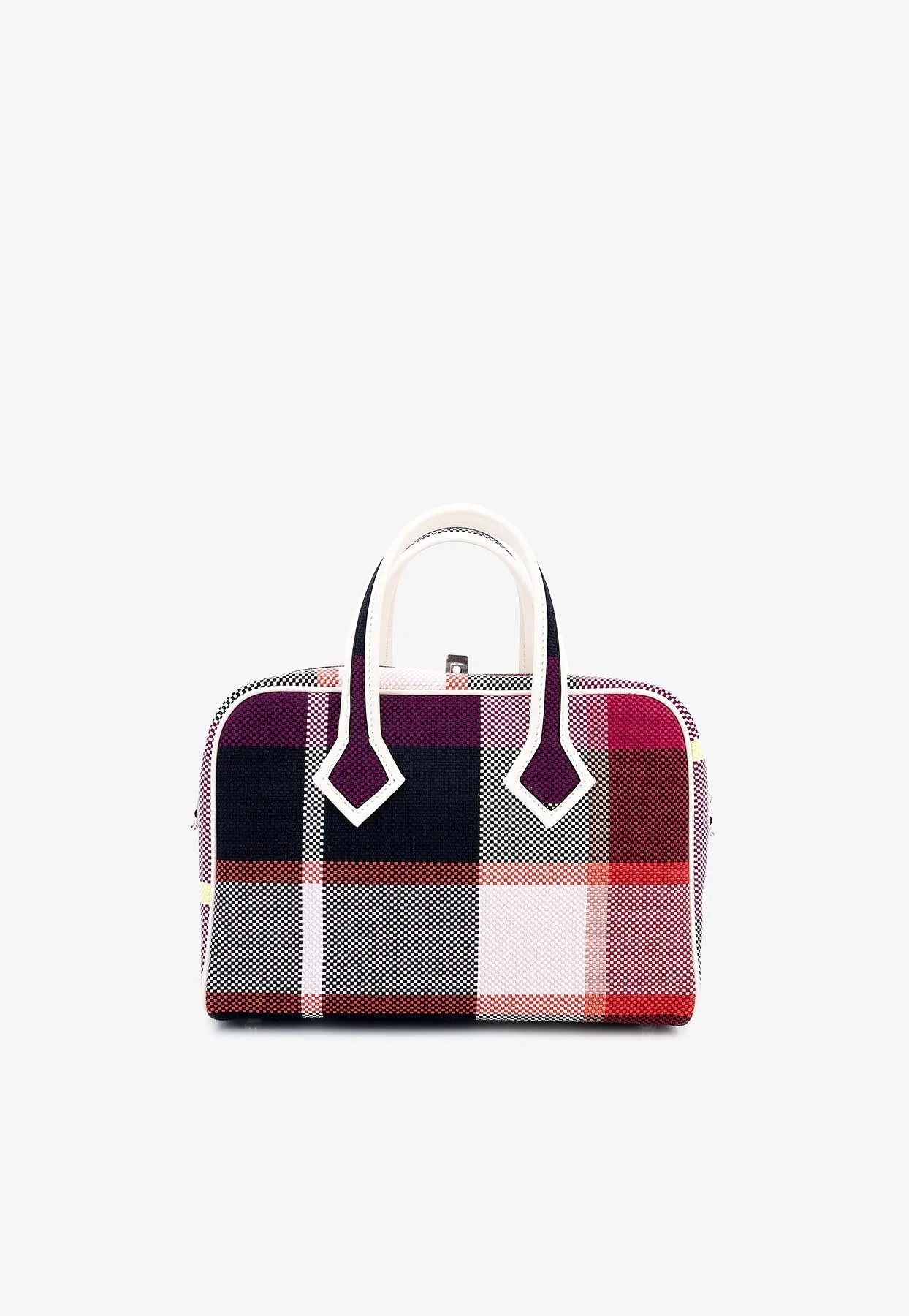 Mini Victoria III Fourre-Tout in Nata, Black, Framboise and Blue Marine Canvas with Palladium Hardware