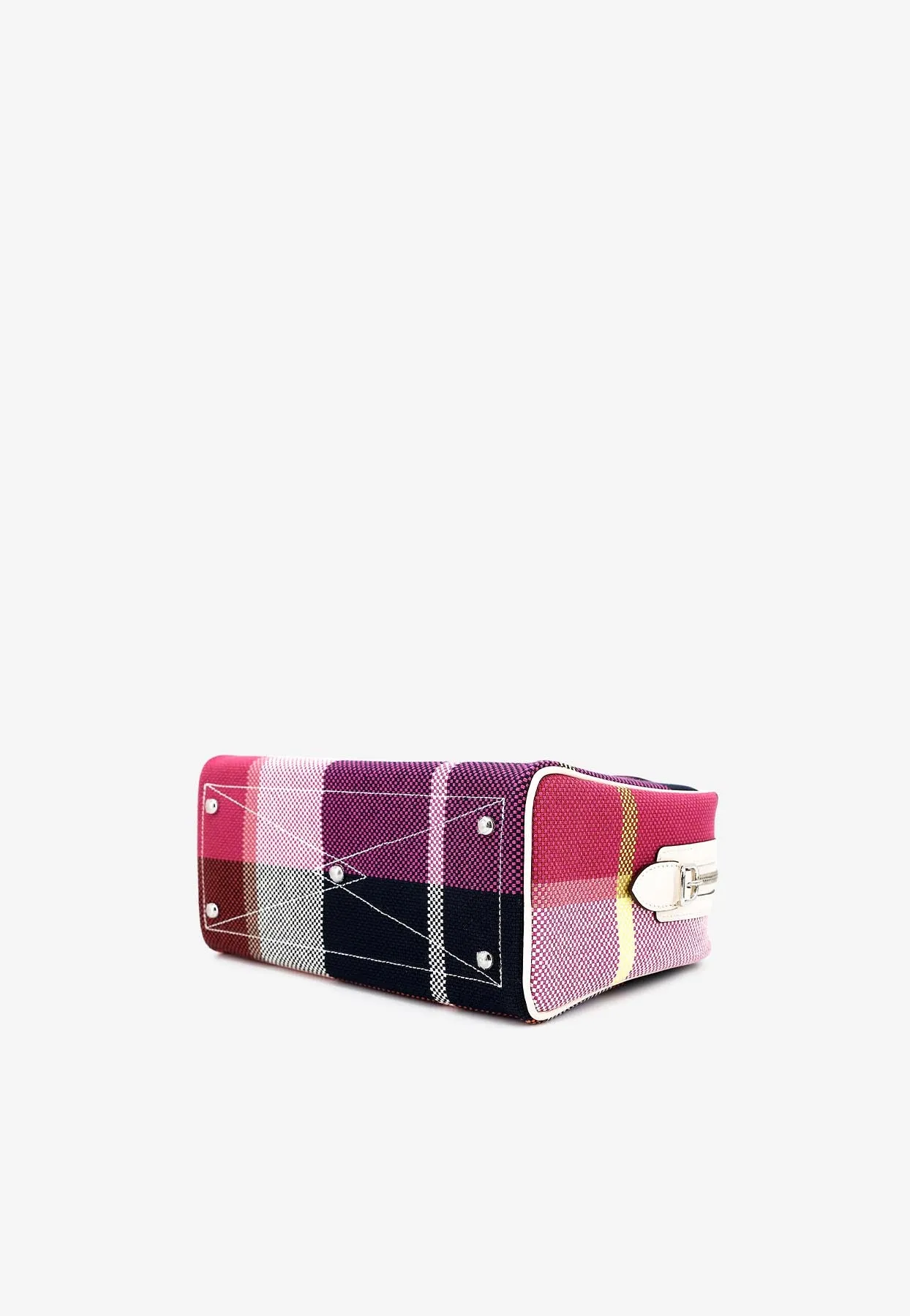 Mini Victoria III Fourre-Tout in Nata, Black, Framboise and Blue Marine Canvas with Palladium Hardware