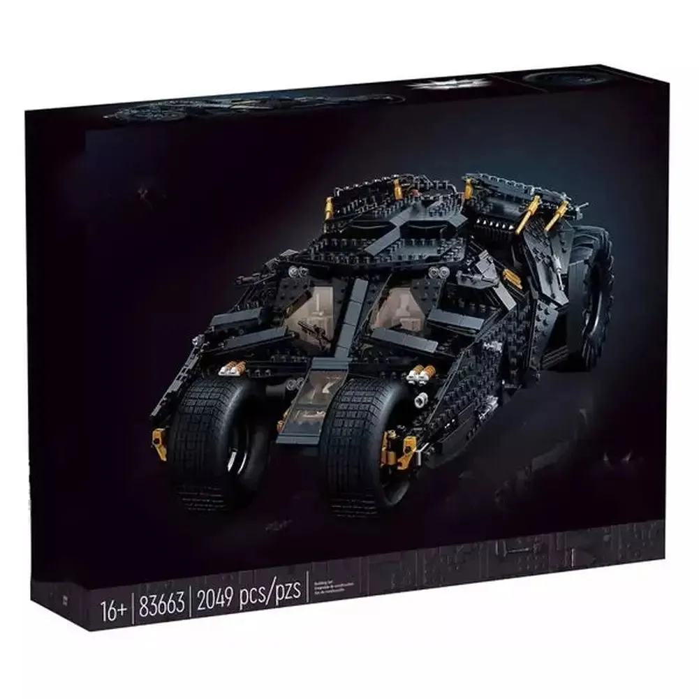 MOC  Compatible  2049pcs Chariot dark knight Bat mobile Compatible 76240 Model Building Blocks Bricks Set  Toys   for  Kids