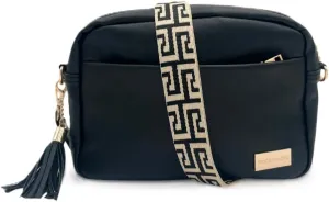 Modern Chic Alice Crossbody Bag: Vegan Leather Purse with Roomy Exterior/Interior Pockets, Key Leash & Matching Womens Wallet