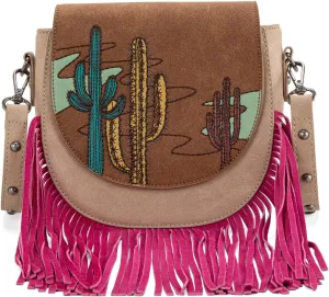 Montana West Crossbody Bags for Women Western Small Saddle Purse Embossed Braid Handbags
