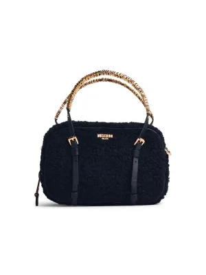 Moschino 'Soft' Black Polyester Bag