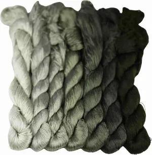 Natural 100% Silk Thread, Handmade Embroidery Thread Silk Floss 7 Colors 110m Each (66)