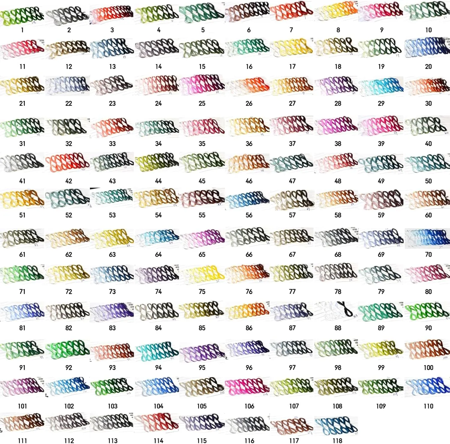 Natural 100% Silk Thread, Handmade Embroidery Thread Silk Floss 8 Colors 110m Each (63)