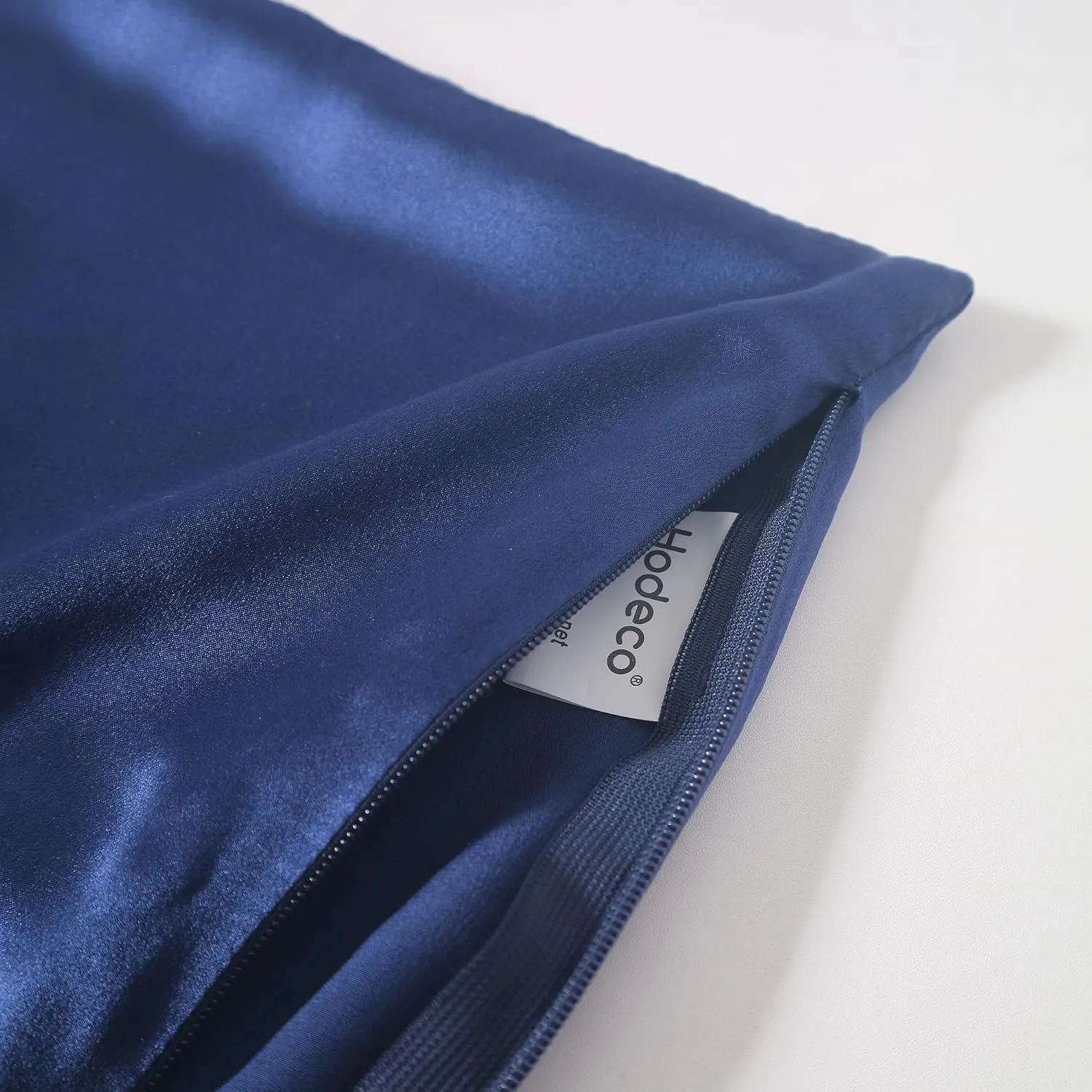 Nature Silk Pillowcase 14x20 Double Sides 100% Mulberry Silk 19 Momme Thick Silk Pillow Cover for Bed Pillow Sham Cover Toddler Size 36x51cm Pillowcase, Navy Blue 1 Piece