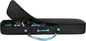 Navaris Snowboard Bag for Men and Women - 157 cm - with Side Pocket & Adjustable Straps - for Easy Snowboard Carrying - Black & Light Blue