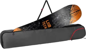 Navaris Snowboard Bag for Men and Women - 157 cm - with Side Pocket & Adjustable Straps - for Easy Snowboard Carrying - Black & Light Blue