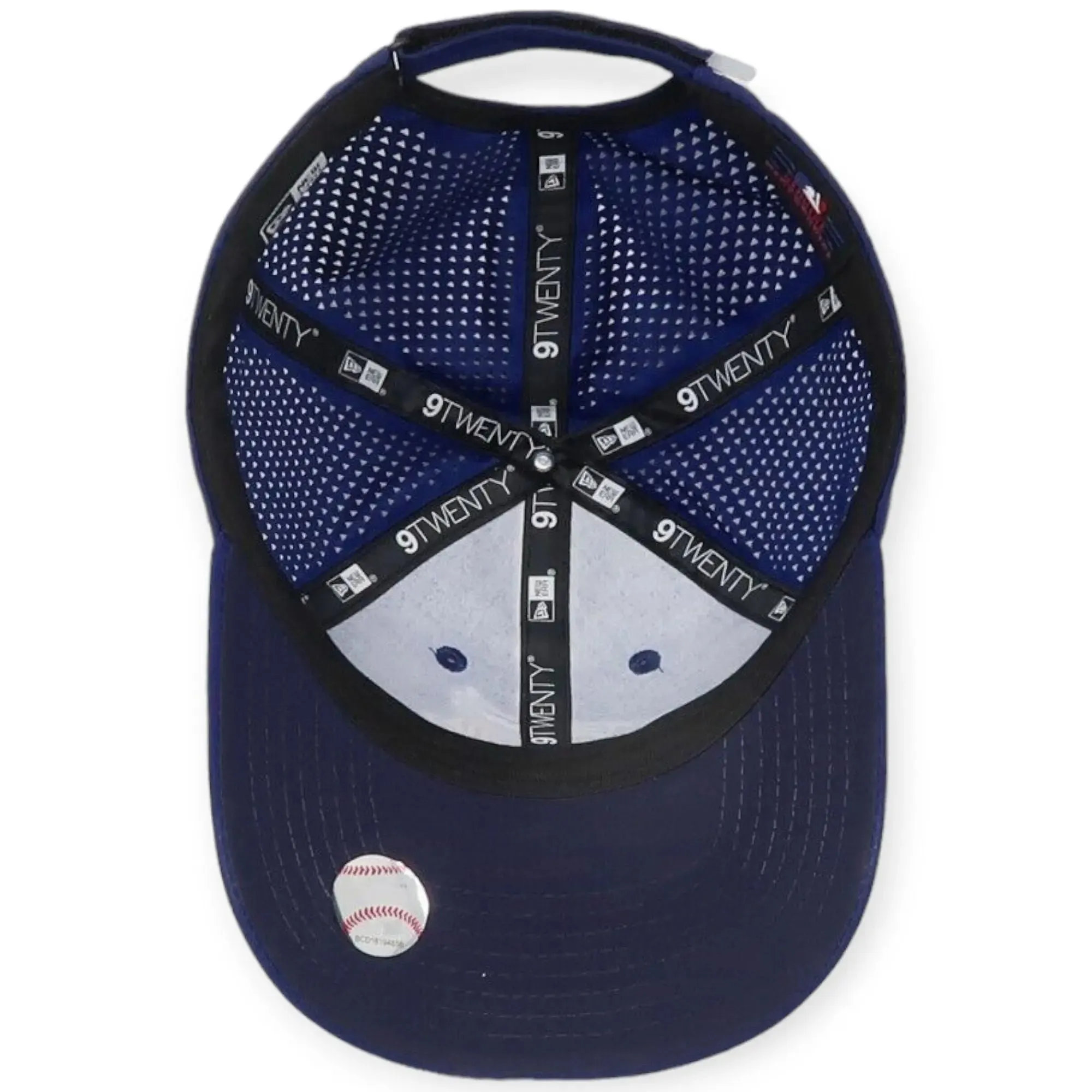 New Era Men 9Twenty Cap Toronto Blue Jays Perforated Royal Blue Mesh Hat(Blue)