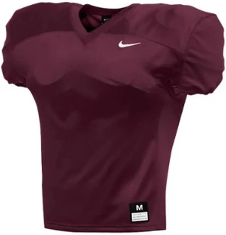 Nike Mens Team Stock Vapor Varsity V Neck Short Sleeve Jersey Football Casual - White