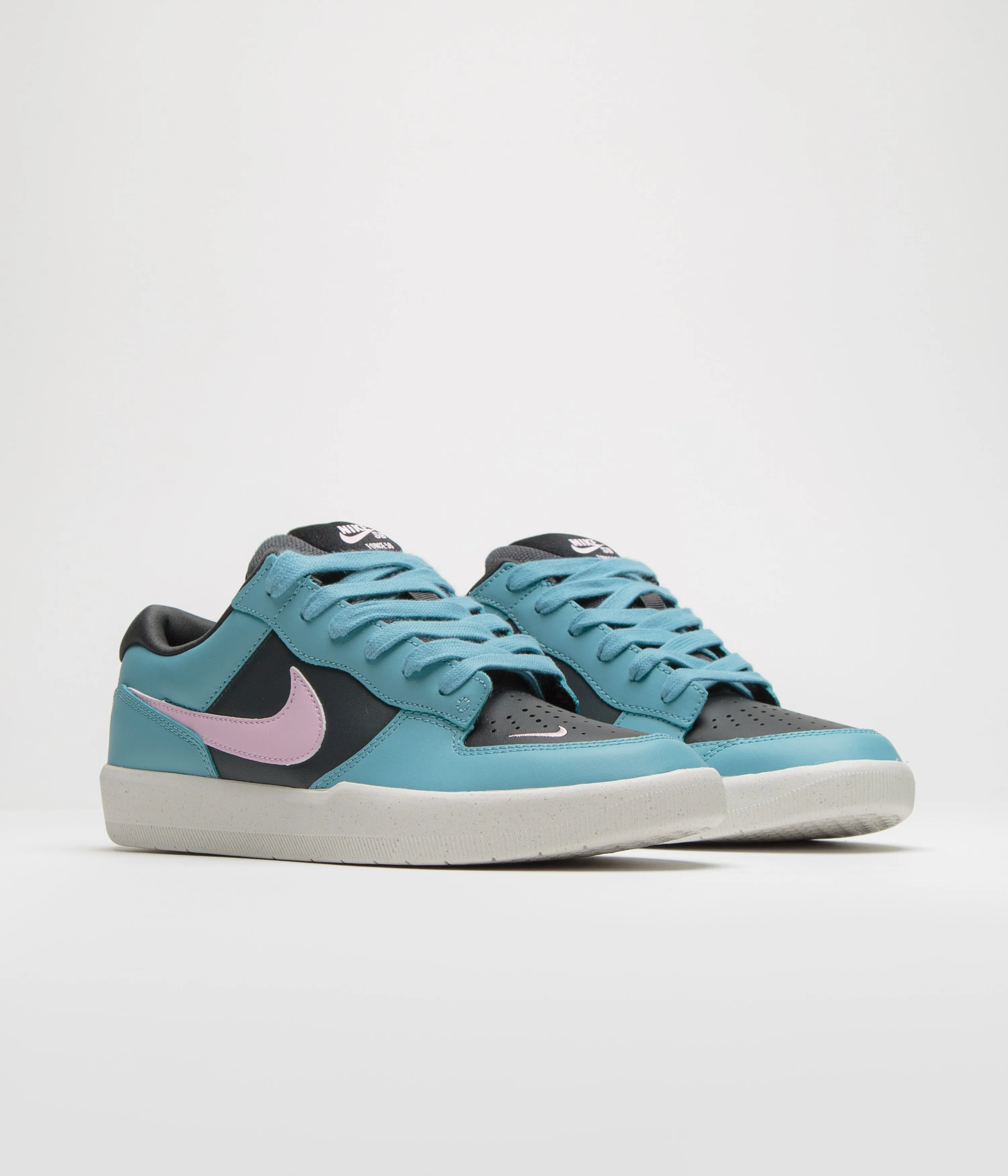 Nike SB Force 58 Premium Shoes - Denim Turquoise / Pink Foam - Dark Smoke Grey