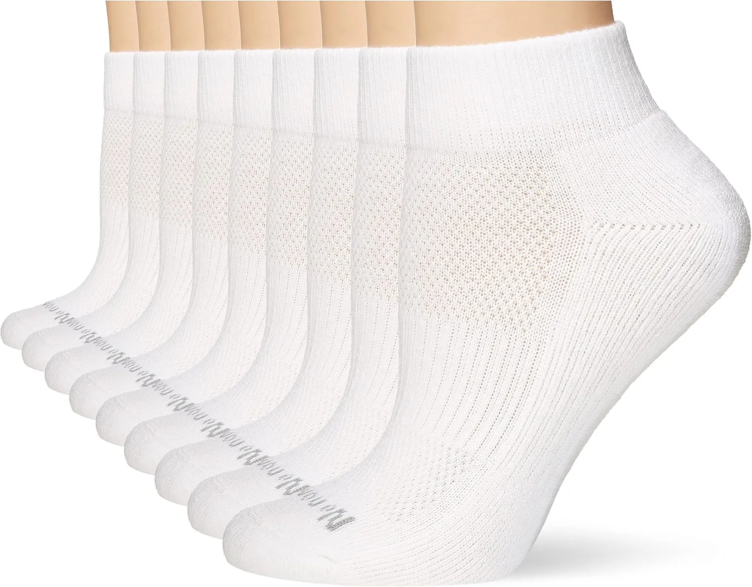 No nonsense Women’s Cushioned Mesh Quarter Top Ankle Socks - Premium Comfort for Women