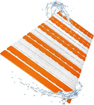 Non Slip Bathtub Mat | Double-Layered Shower Floor Mat with Suction Cups | EZ-Dry Construction | Non-Toxic, BPA, Latex, Phthalate, PVC Free (Splash)